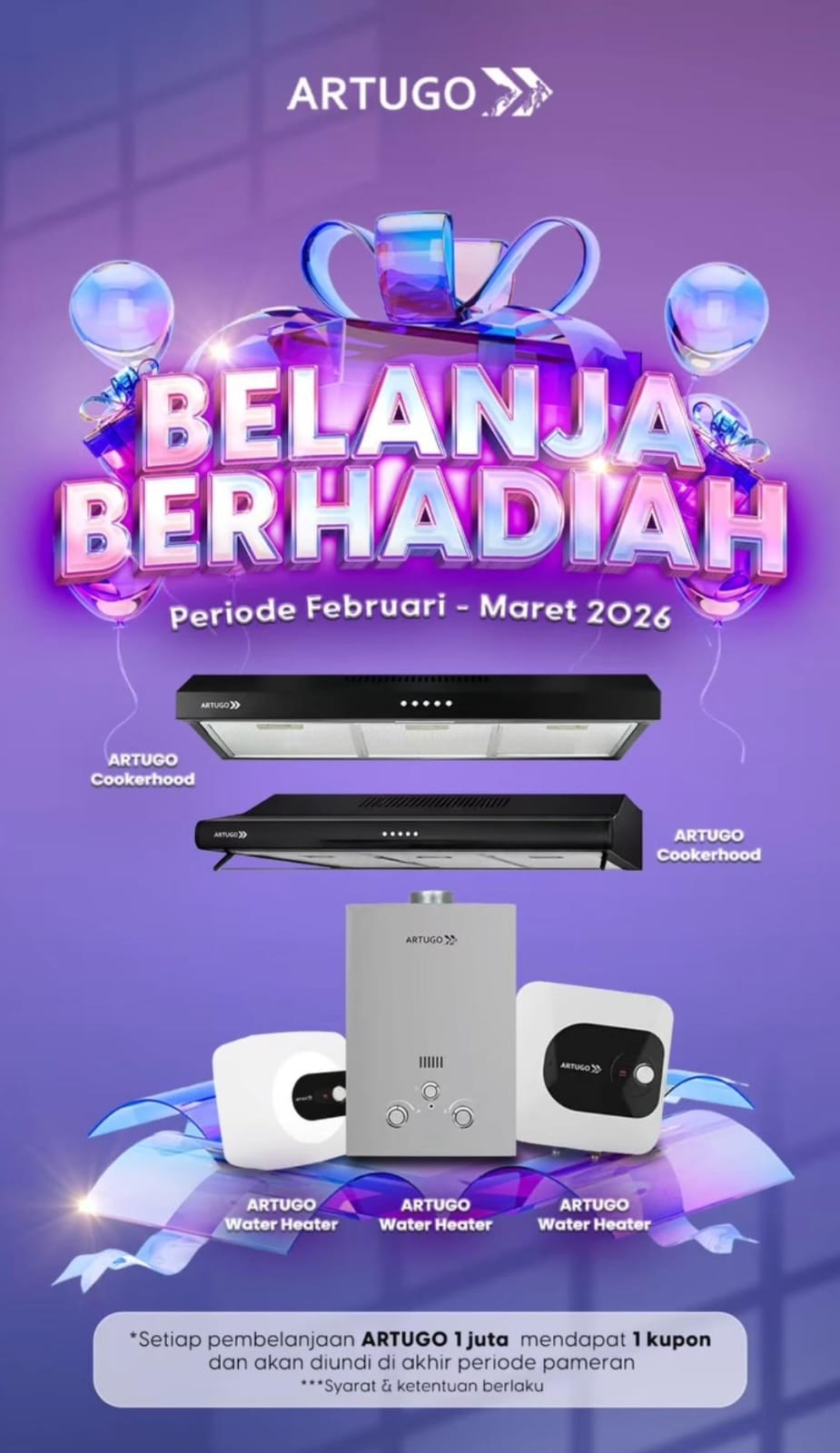 Promo Artugo Belanja Berhadiah