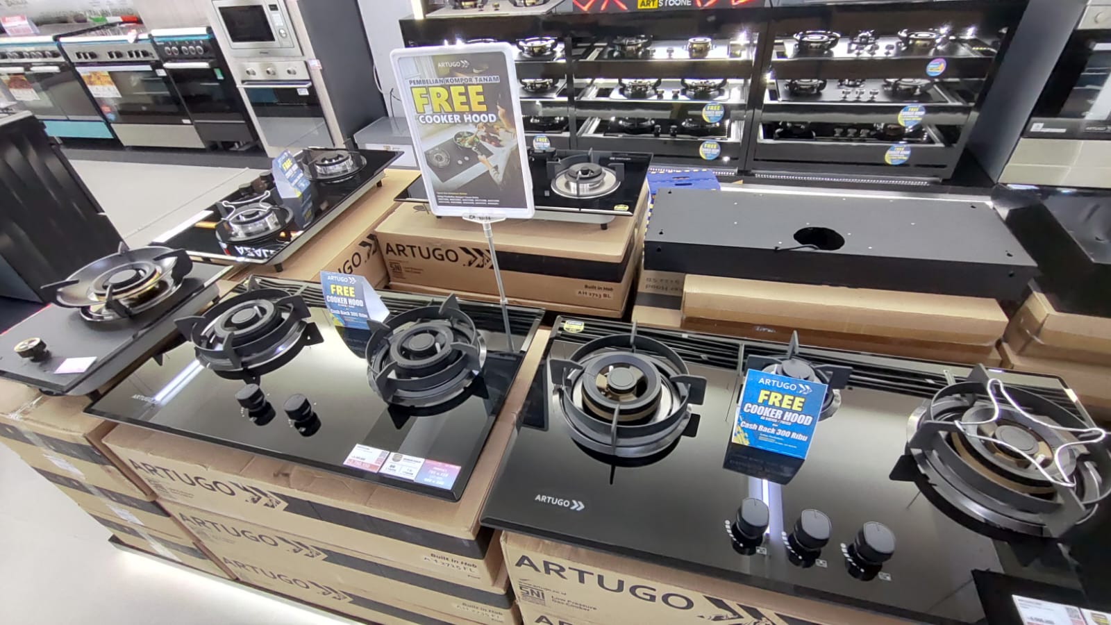 Promo Kompor Tanam Artugo di Trans Home